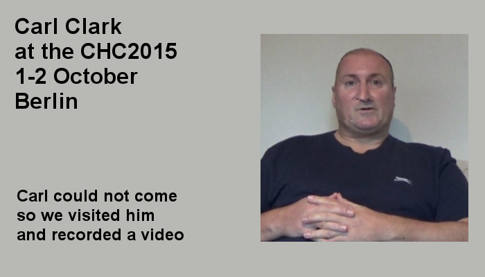 Carl Clark at the Covert Harassment Conference 2015, 1-2 October, Berlin